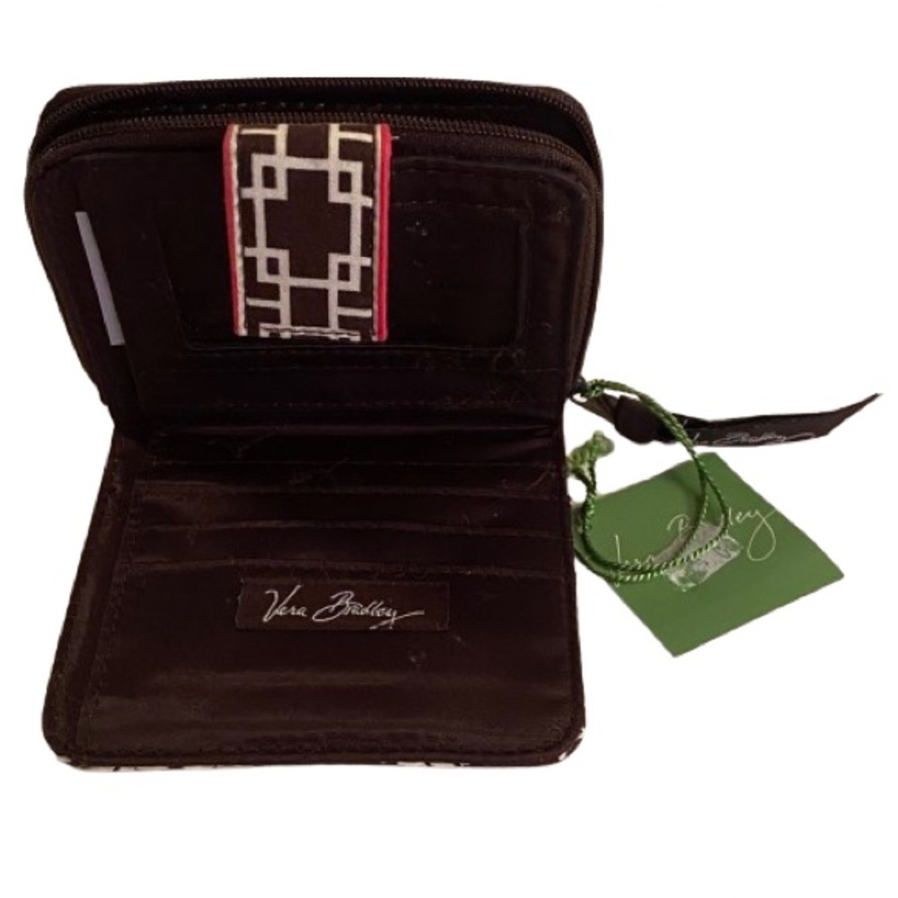 Vera Bradley Women's Mini Zip Wallet Imperial Toile 4.5” x 4” Quilted Fabric NWT - Picture 5 of 7